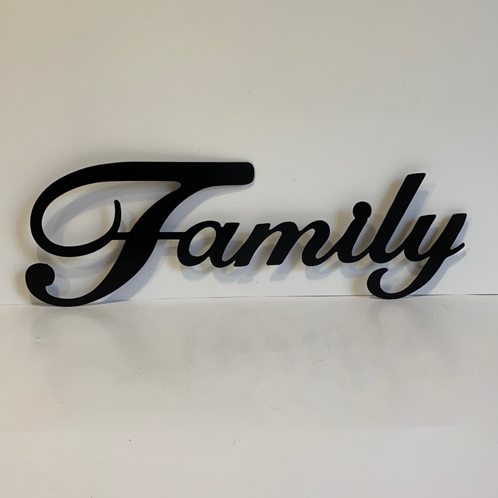 METAL FAMILY SIGN